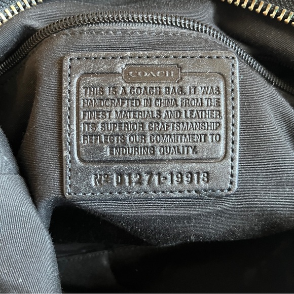 Coach leather and fabric bag - Picture 3 of 13